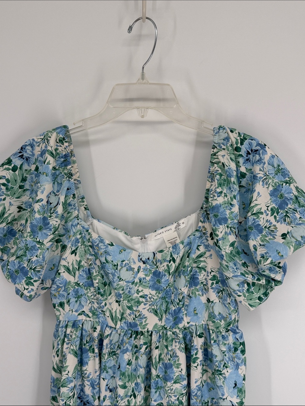 Altar’d State Bristol Puff Sleeve Dress Size Medium Cottagecore Romantic - Picture 5 of 11